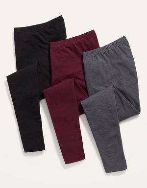 High-Waisted Jersey Leggings 3-Pack For Women gray