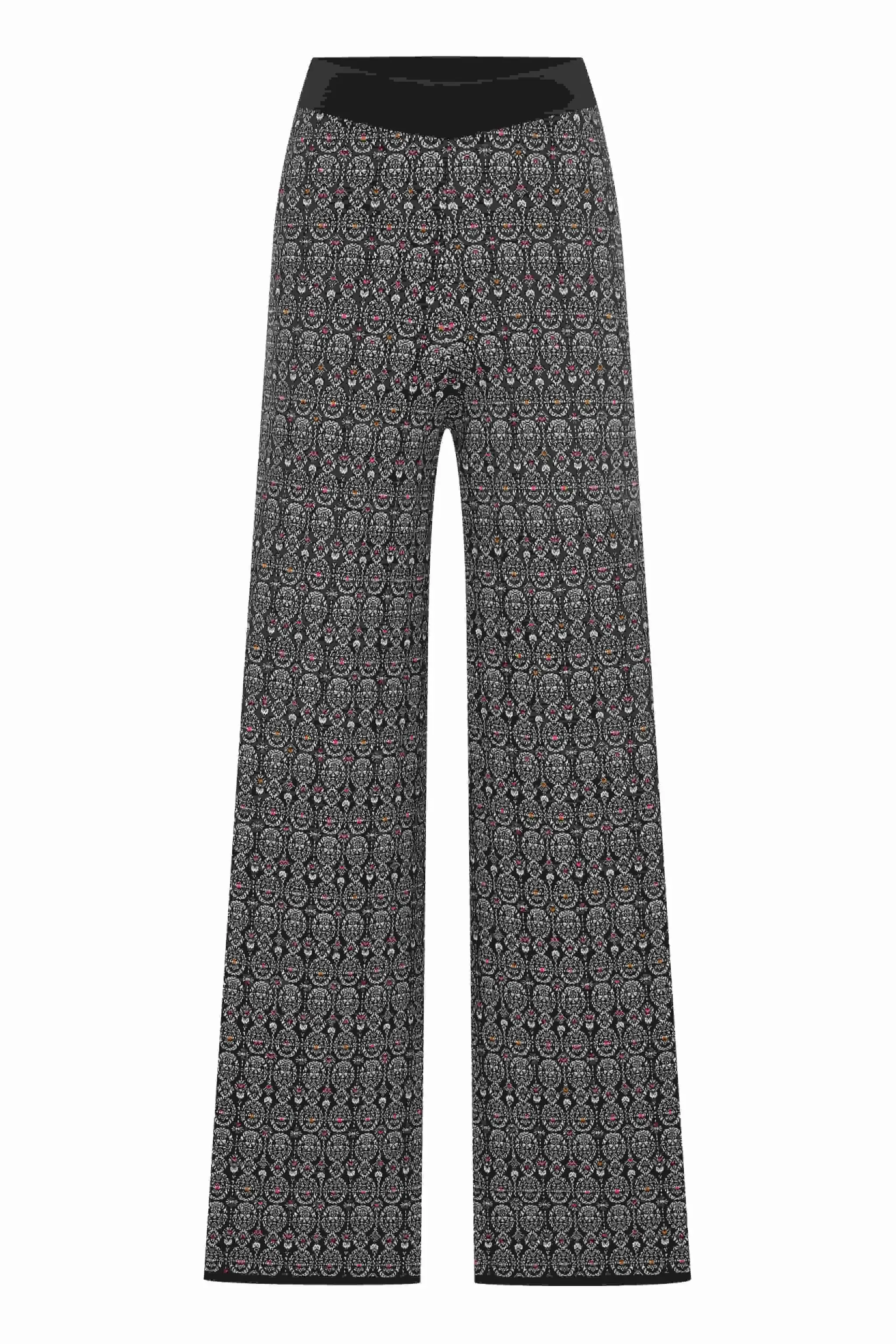 Roman Ethnic Patterned Elastic Knitwear Trousers - 1 / Original. 1