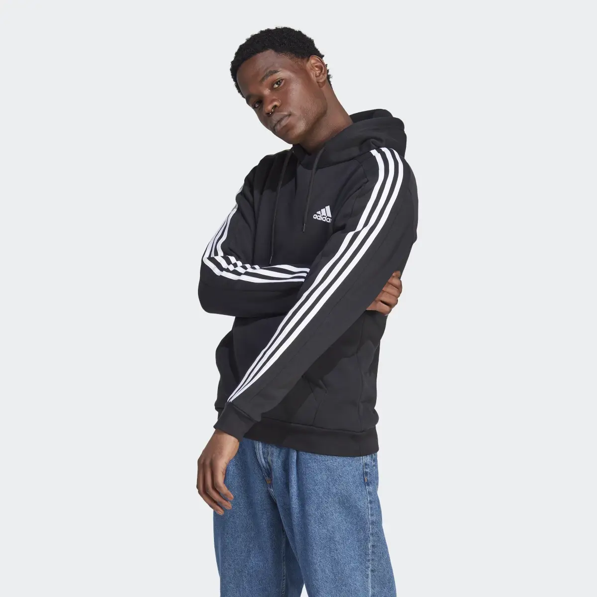 Adidas Hoodie Essentials Fleece 3-Stripes. 2
