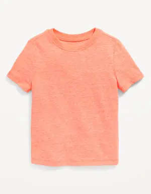 Unisex Short-Sleeve Slub-Knit T-Shirt for Toddler pink