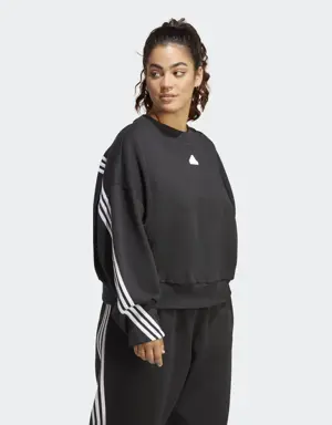 Adidas Sweatshirt 3-Stripes Future Icons (Plus Size). 3 Adidas Sweatshirt 3-Stripes Future Icons (Plus Size). 3