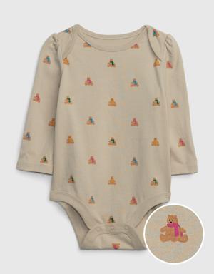 Gap Baby 100% Organic Cotton Mix and Match Graphic Bodysuit beige