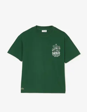 Camiseta de punto de algodón con la marca