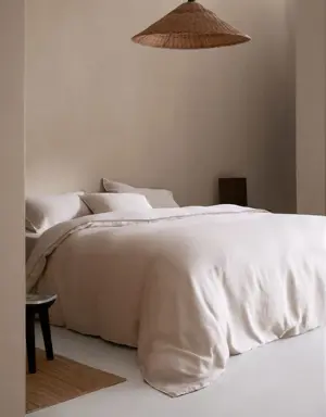 Capa de edredão de 100% linho - cama 135 cm
