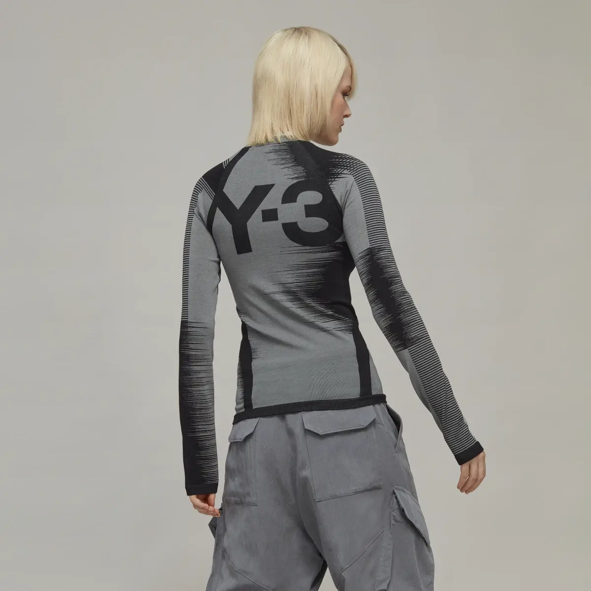 Adidas Y-3 Engineered Knit Long-Sleeve Top Baselayer Long-Sleeve Top. 3