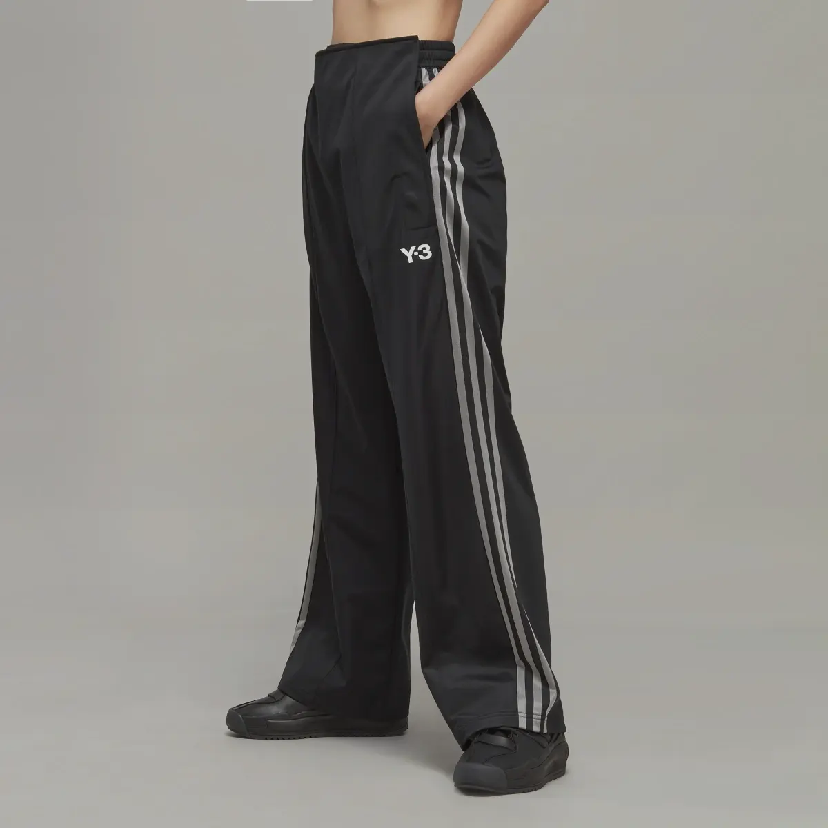 Adidas Y-3 Firebird Wide-Leg Track Pants. 2