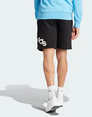 Graphic Print Fleece Shorts