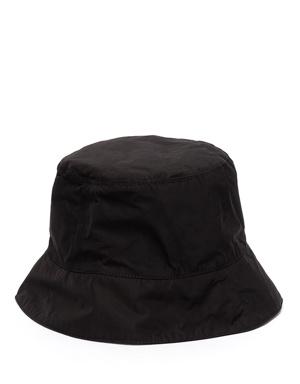 Siyah Sarı Logolu Erkek Bucket Şapka