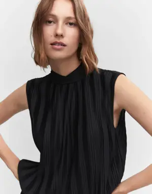 Pleated bow top