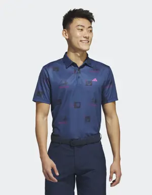 Allover-Print Golf Polo Shirt