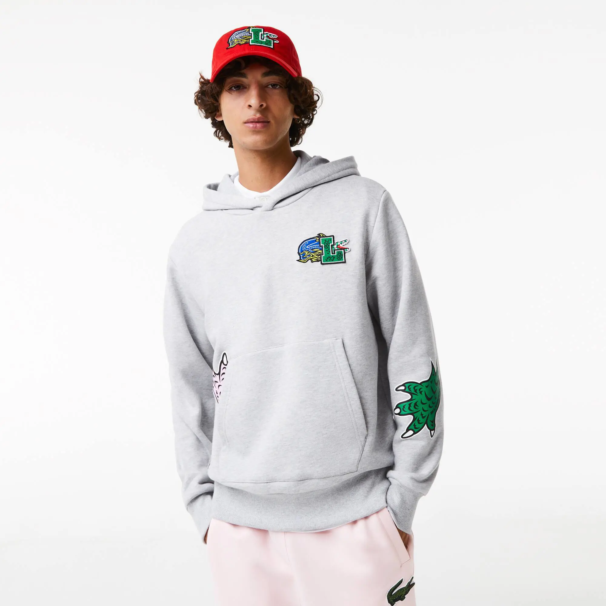Lacoste Sudadera de hombre Lacoste Holiday con capucha y estampado de efecto cómic. 1