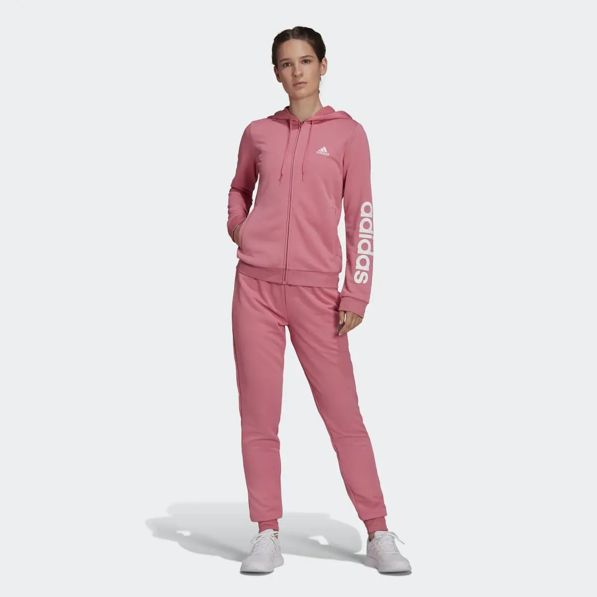 Adidas Essentials Logo French Terry Track Suit. 2