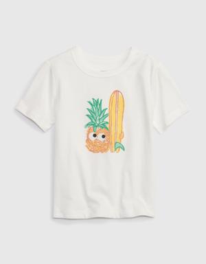 Gap Toddler Organic Cotton Mix and Match Graphic T-Shirt yellow
