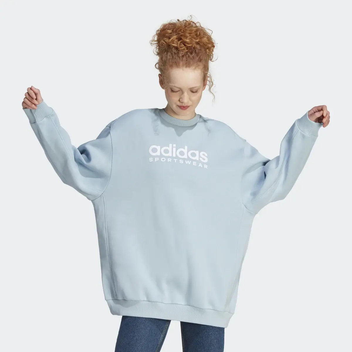 Adidas ALL SZN Fleece Graphic Sweatshirt. 3