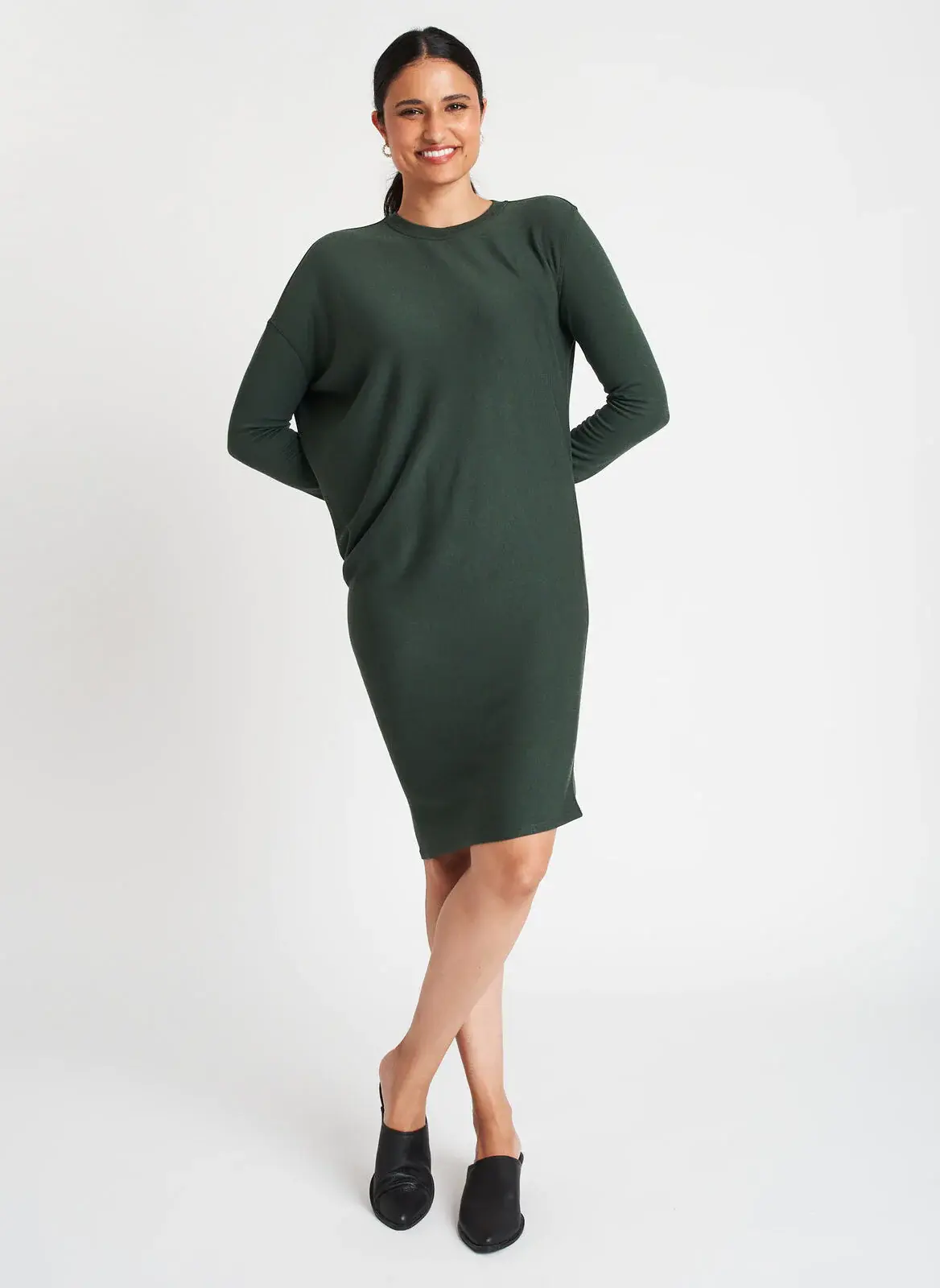 Kit And Ace Wave Long Sleeve Dress. 1