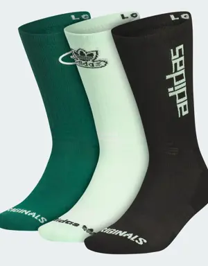 Originals Vista Sport 3-Pack Crew Socks