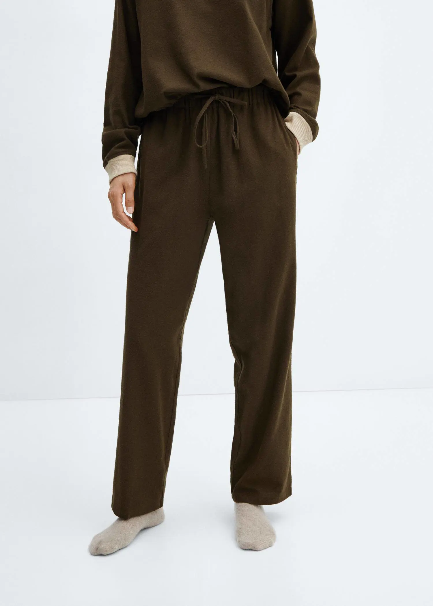 Mango Straight flannel trousers. 2
