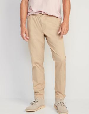 Slim Taper Built-In Flex Pull-On Chino Pants for Men beige
