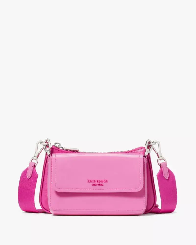 Kate Spade Double Up Patent Leather Crossbody. 1