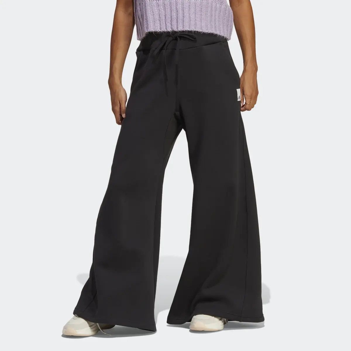 Adidas Lounge Fleece Wide Pants. 1