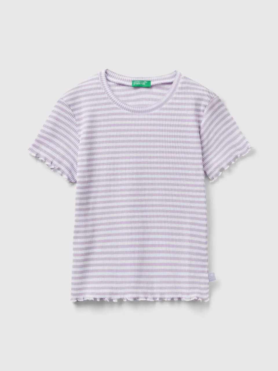 Benetton striped stretch cotton t-shirt. 1
