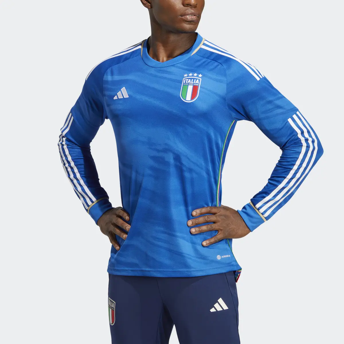 Adidas MAILLOT DOMICILE MANCHES LONGUES ITALIE 2023. 1