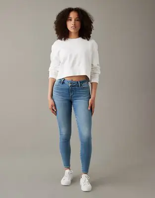 American Eagle Next Level Curvy High-Waisted Jegging. 1