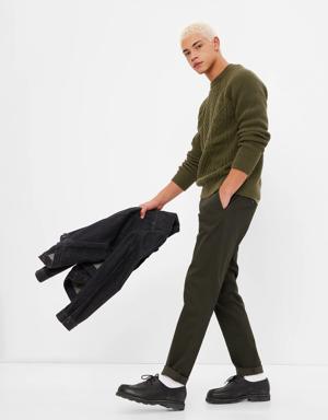 Modern Khakis in Slim Fit with GapFlex green