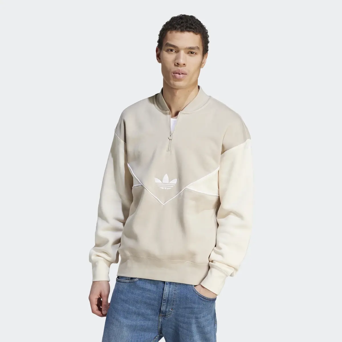 Adidas adicolor Seasonal Archive Half-Zip Sweatshirt. 2