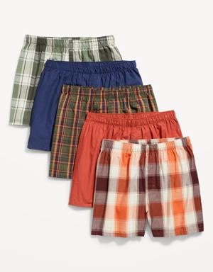 Old Navy 5-Pack Soft-Washed Boxer Shorts -- 3.75-inch inseam multi