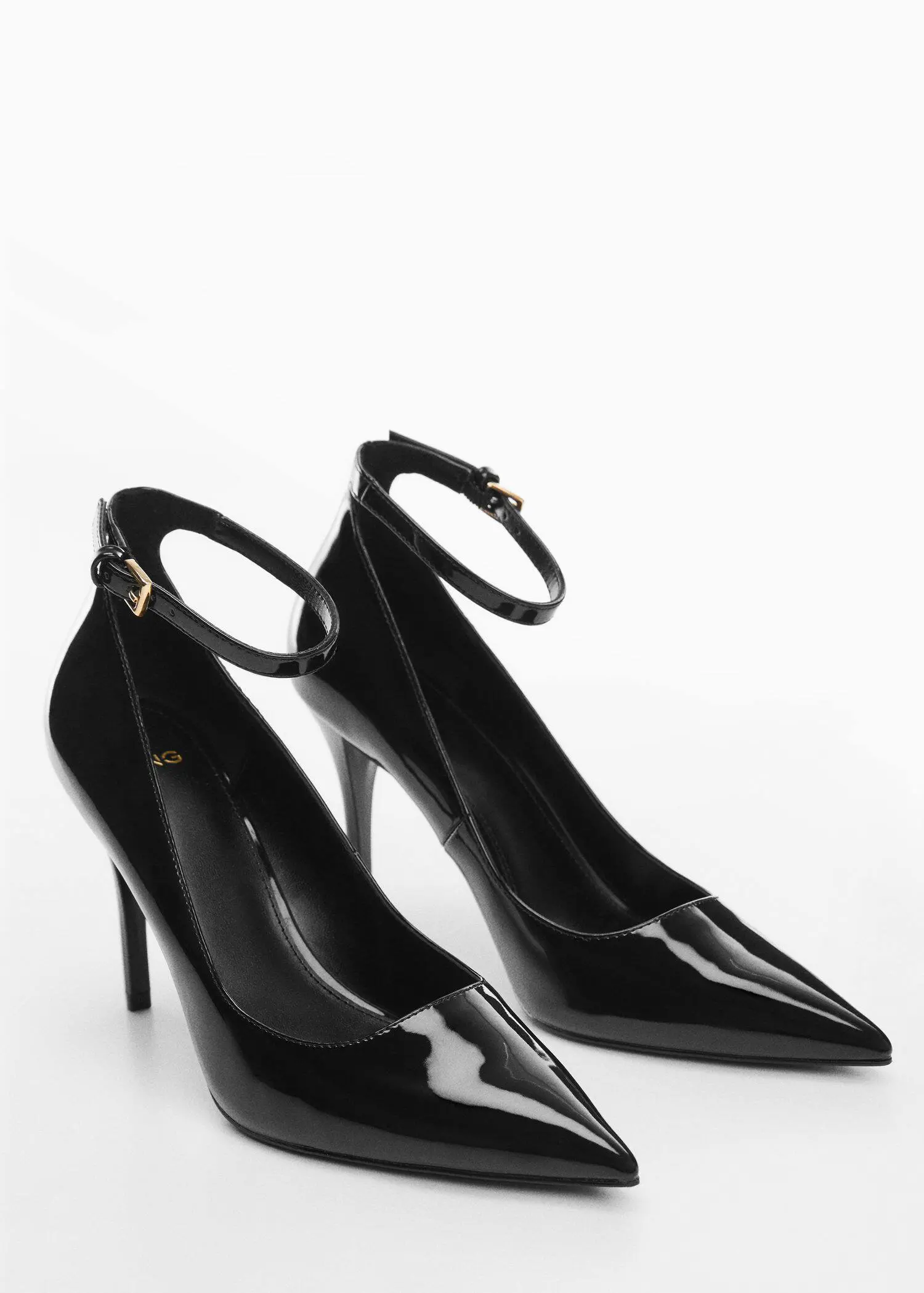 Mango Patent leather-effect heeled shoes. 2