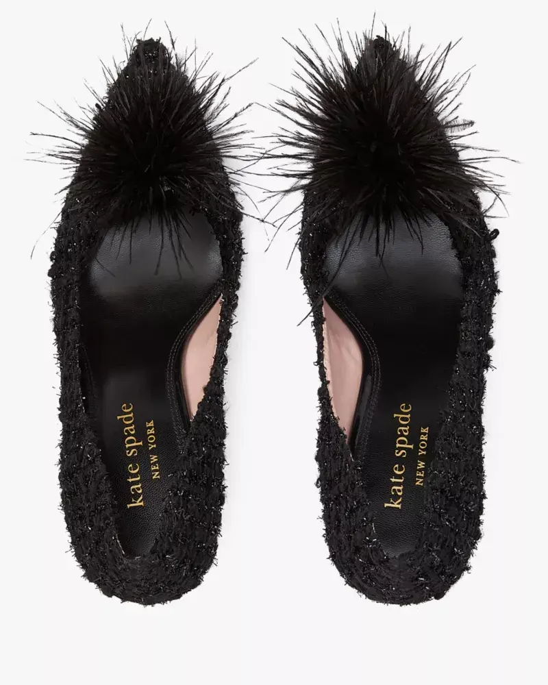 Kate Spade Marabou Pumps. 3