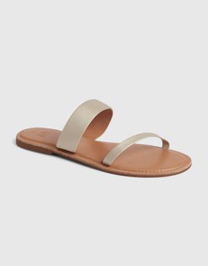 Two-Strap Sandals gold