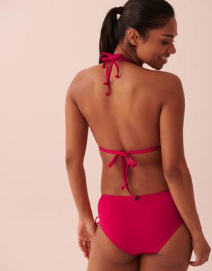 BRIGHT ROSE Recycled Fibers Triangle Bikini Top