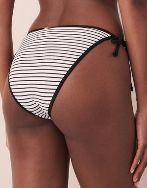 BLACK & WHITE STREAKS Brazilian Bikini Bottom