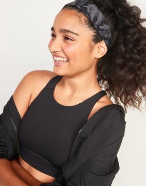 Dry-Quick Performance Headband for Women black