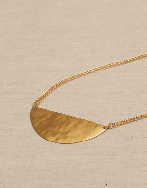 Half Moon Pendant Necklace &#124 Aureus + Argent gold