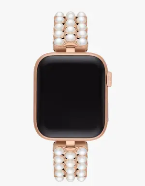 Pearl Gold-tone Stainless Steel 38/40mm Band For Apple Watch®