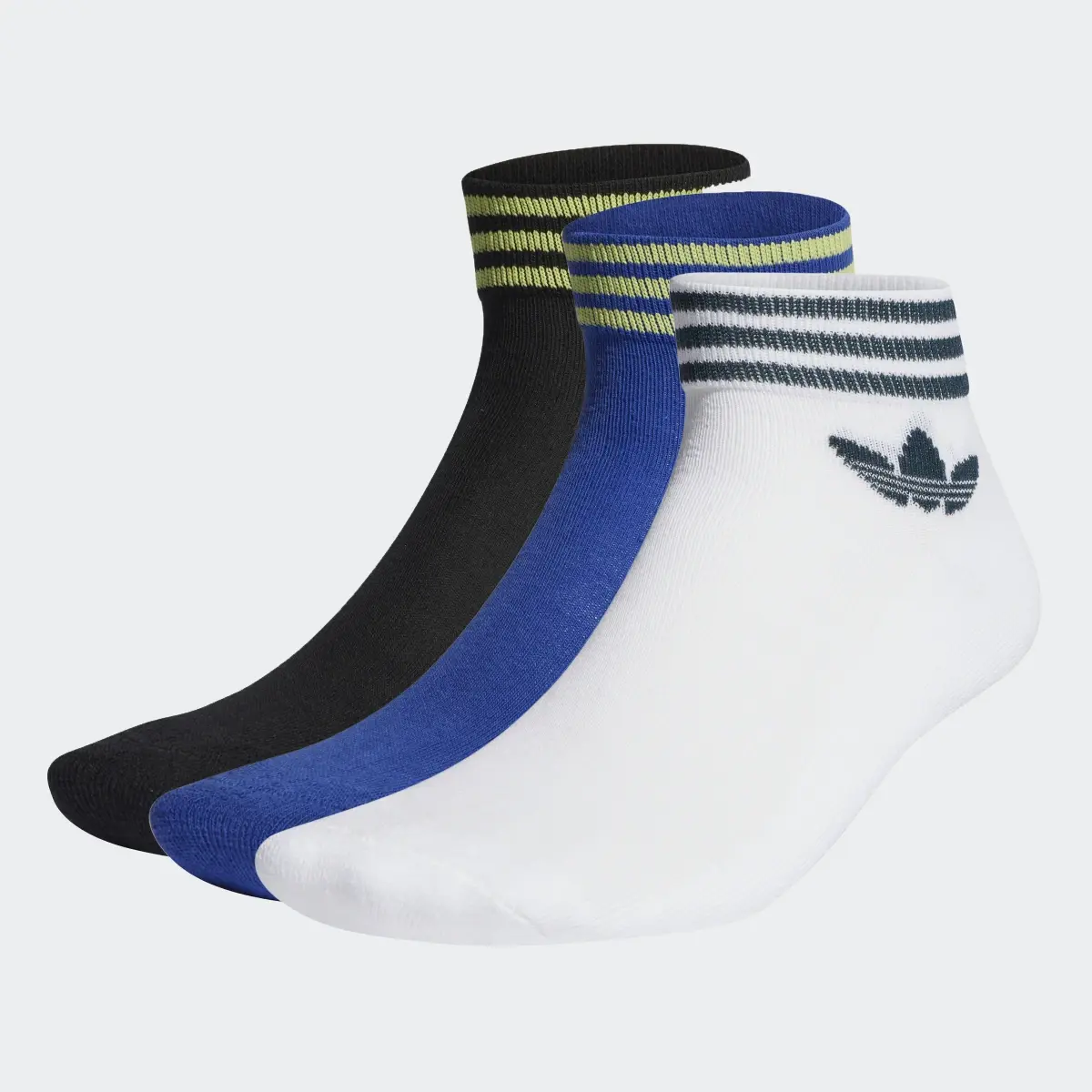 Adidas Island Club Trefoil Ankle Socks 3 Pairs. 2