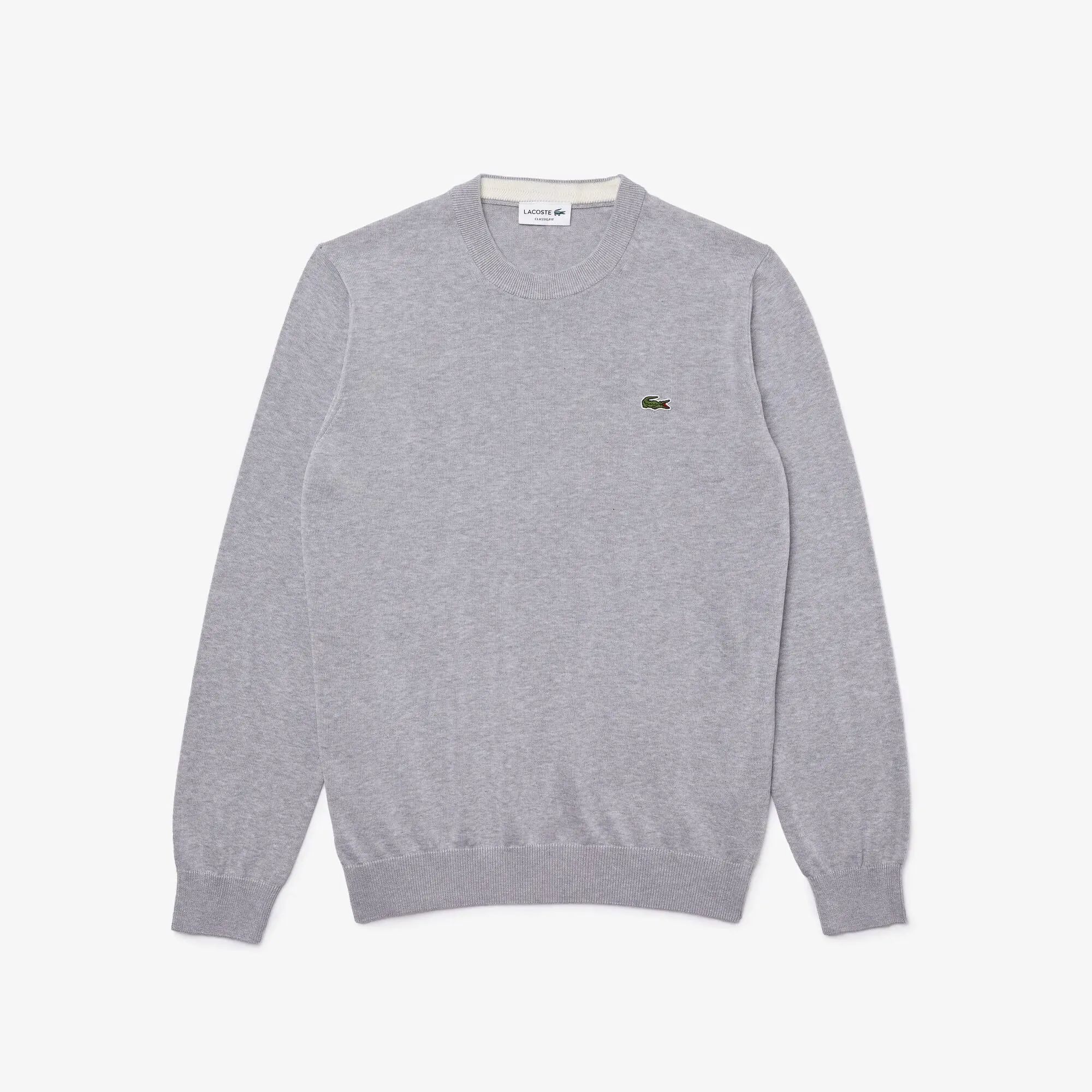 Lacoste Pullover da uomo con collo rotondo in cotone organico. 2