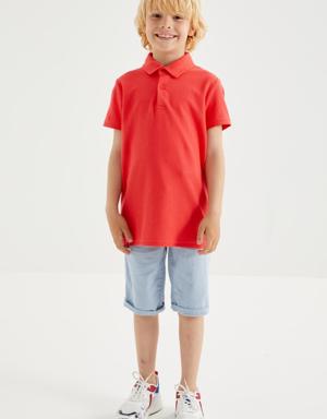 Coral Klasik Kısa Kollu Polo Yaka Erkek Çocuk T-Shirt - 10962
