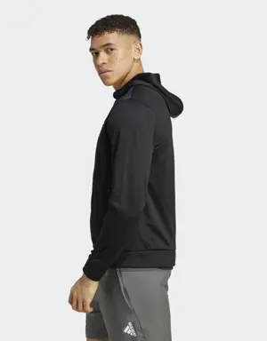 Adidas Train Essentials Seasonal Training Full-Zip Hoodie. 3 Adidas Train Essentials Seasonal Training Full-Zip Hoodie. 3
