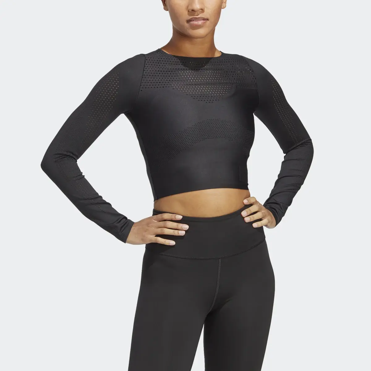 Adidas Best of adidas Cropped Long-Sleeve Top. 1