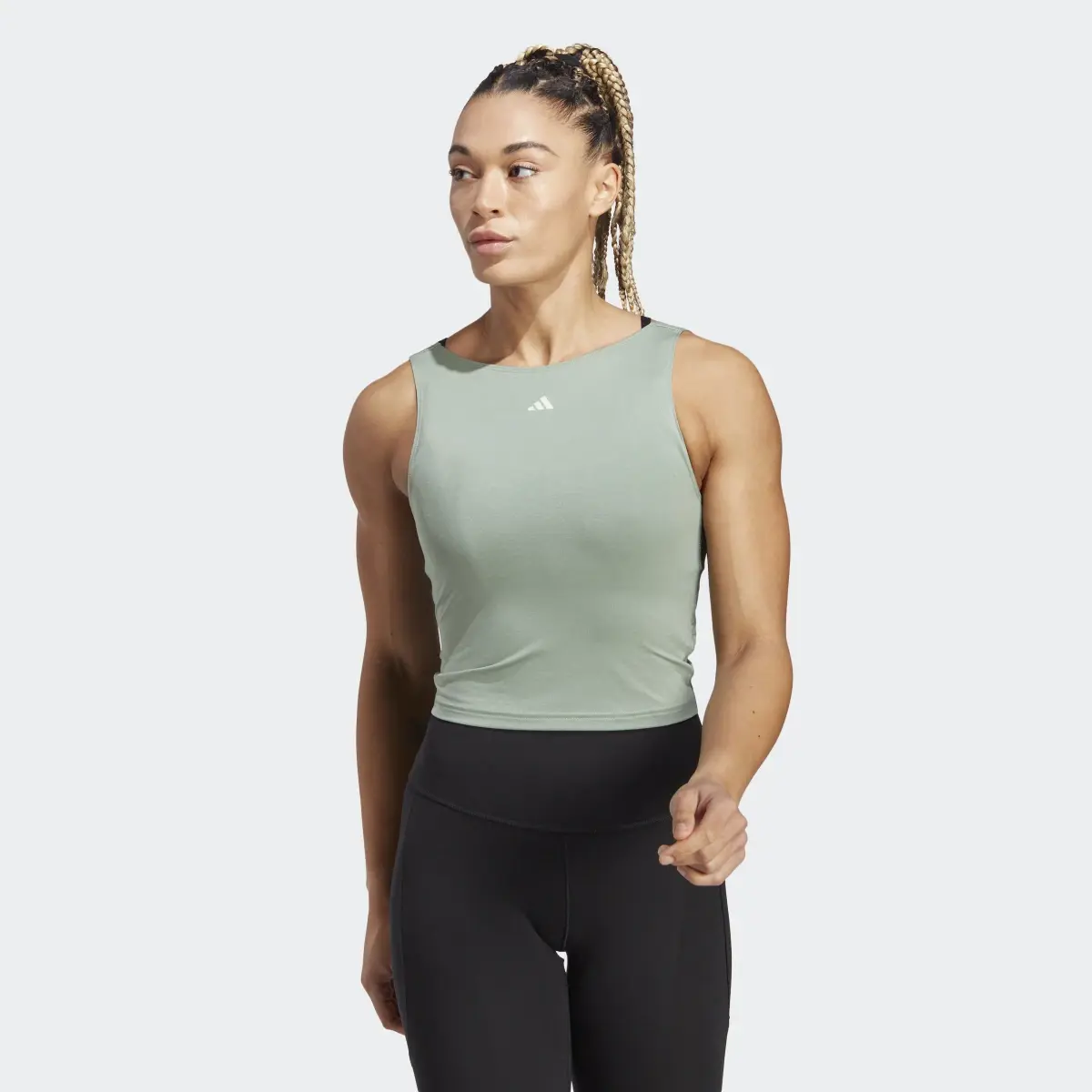 Adidas Yoga Studio Crop Tanktop. 2