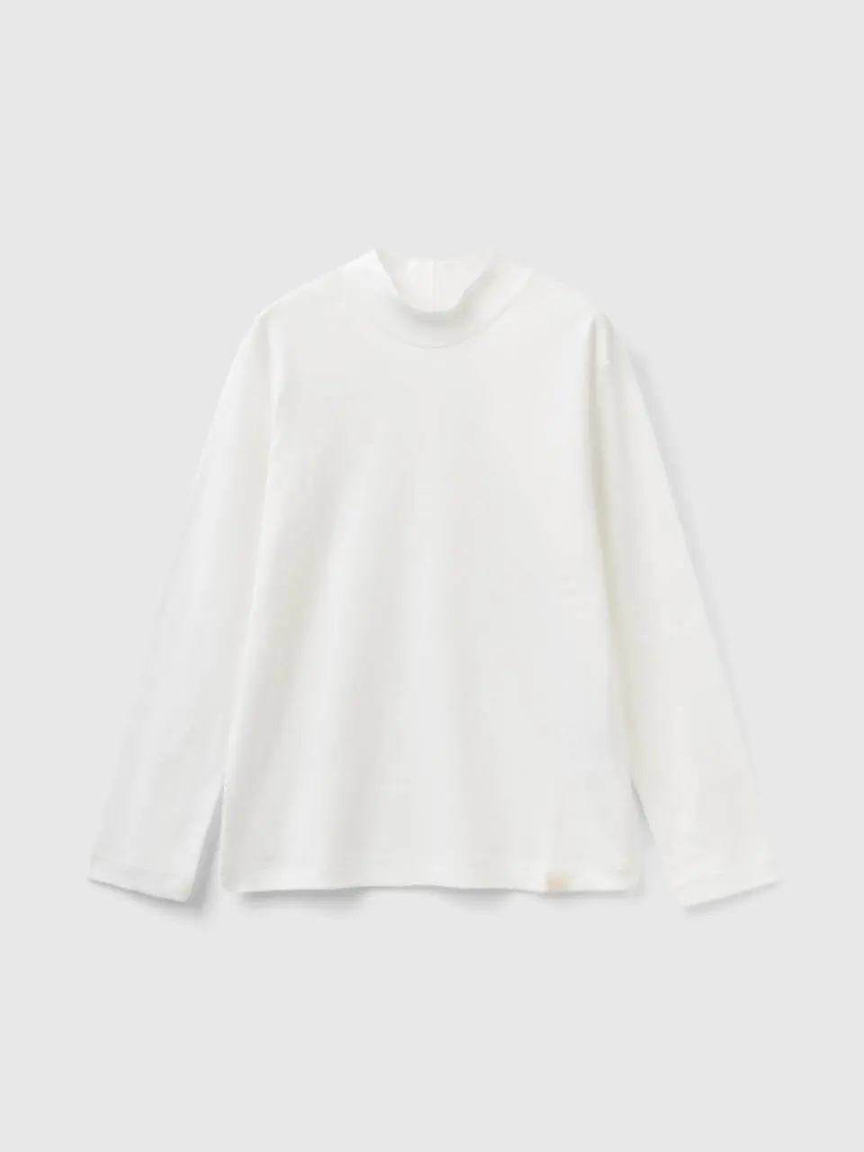 Benetton rubbed knit turtleneck t-shirt. 1