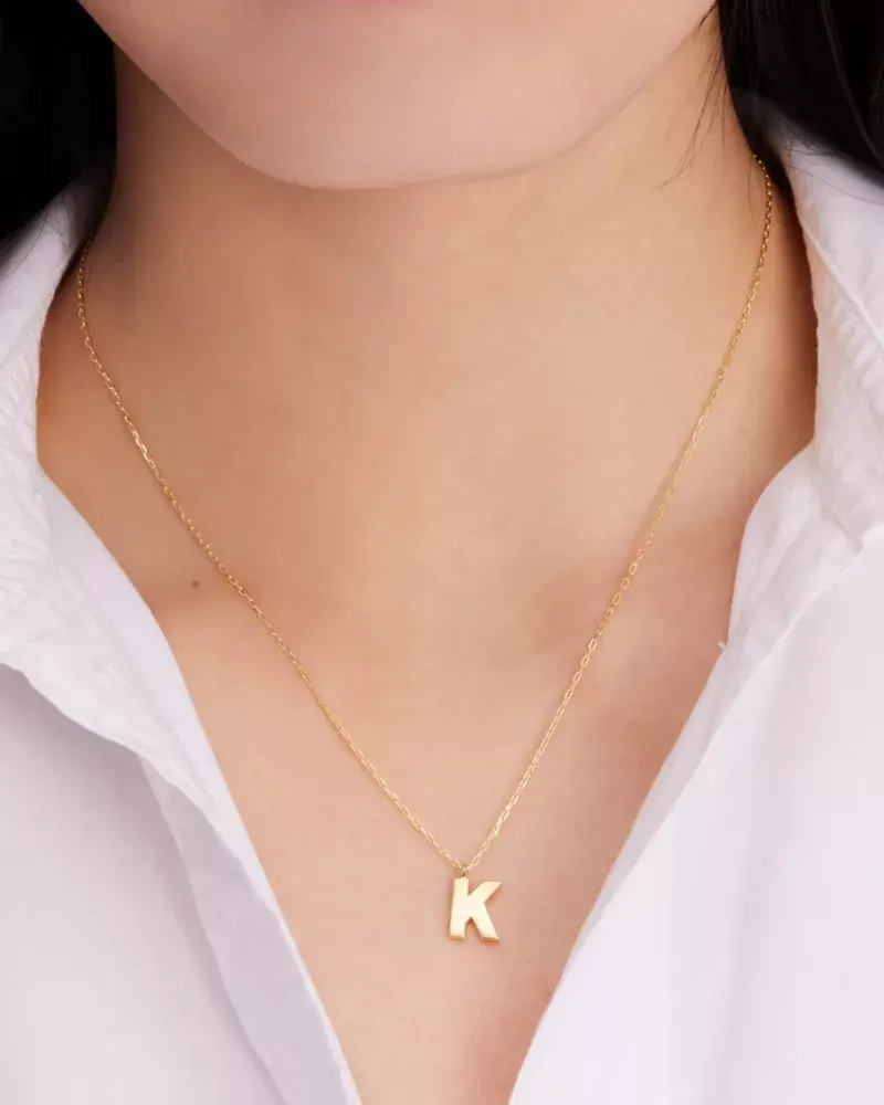 Kate Spade Fine Love Letter S Initial Pendant. 2