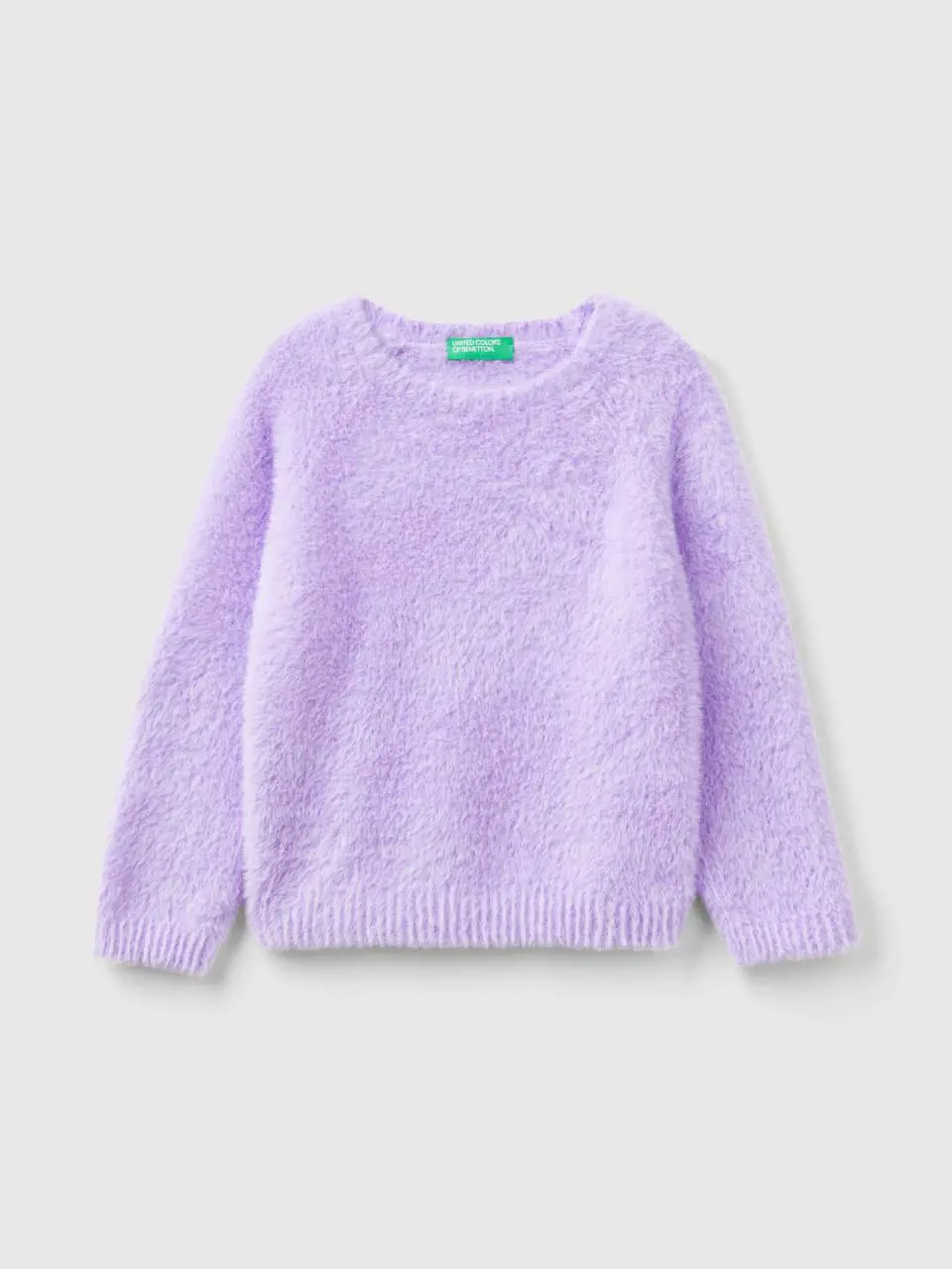 Benetton sweater with faux fur. 1