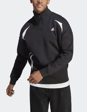 Adidas Colorblock Quarter Zip Sweatshirt