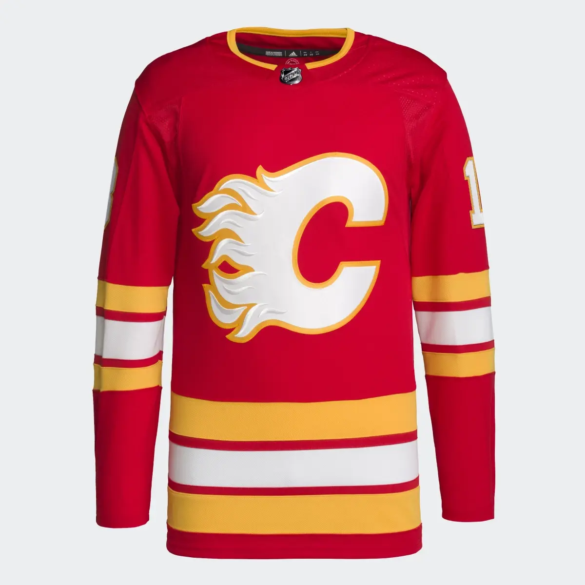Adidas Flames Gaudreau Home Authentic Jersey. 1