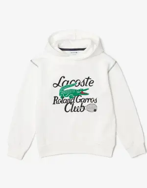 Sudadera con capucha infantil Lacoste × Netflix en algodón ecológico